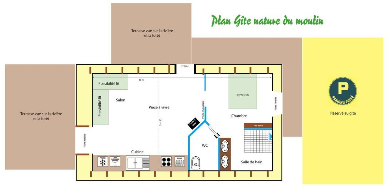 Gite Nature Le Moulin Vitrac-sur-Montane 외부 사진